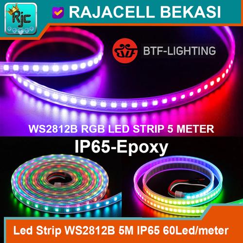 Gambar LED Strip RGB WS2812B Neopixel 5M 60Led/meter IP65 Waterproof dari Rajacell Bekasi undefined Tokopedia