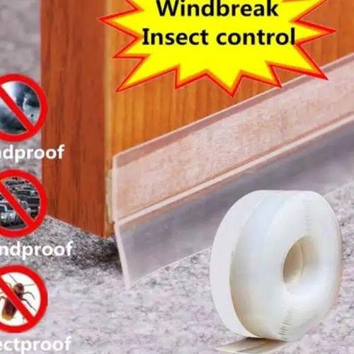 Foto Produk Penutup celah penahan debu bawah pintu. pjg 1 meter - Hitam dari fahid shop