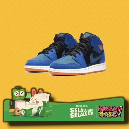 Jual SEPATU AIR JORDAN 1 MID RACER BLUE 