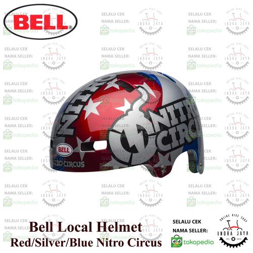 Jual Bell Local Helmet - red silver 