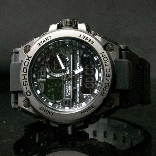 Jual JAM TANGAN PRIA CASIO G-SHOCK DUAL TIME RUBBER ANTI AIR 3ATM GTS-8600  - FULL BLACK - Jakarta Selatan - TOKO AW. | Tokopedia