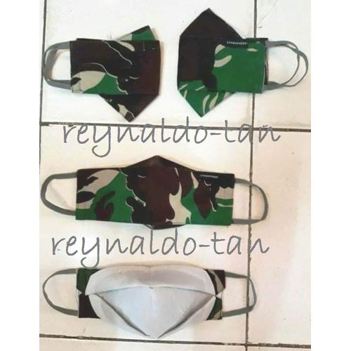 Foto Produk 12 Pcs Masker Kain TNI Loreng Model KF94 evo dari reynaldo-tan