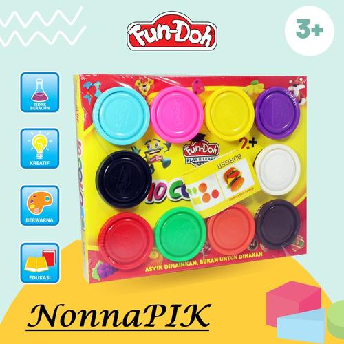 Foto Produk Fun Doh Refill 10 Dough Lilin Mainan Anak FunDoh / PlayDoh / Play Doh dari NonnaPIK