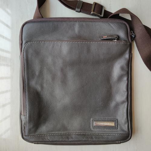 samsonite messenger bag leather bekas 