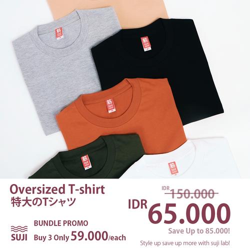 Foto Produk SUJI Bundling Promo 3 Kaos Oversize Tshirt dari SUJI LAB