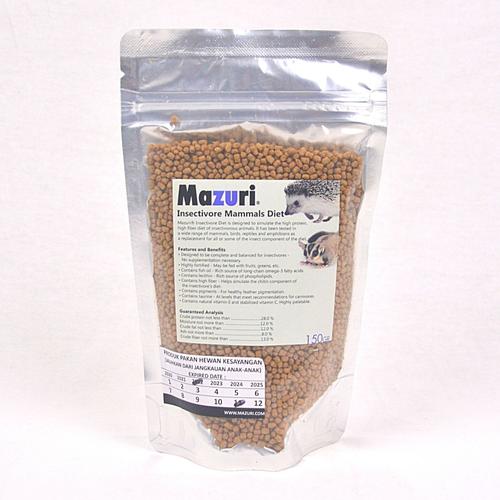 Foto Produk Makanan Landak / Sugarglider MAZURI Insectivore pellet 150gram dari Pet Republic