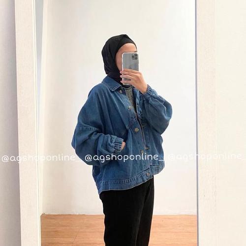 Vintage baggy oversized denim jacket 