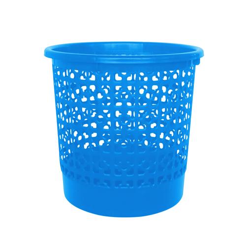 Foto Produk Kiramas Clover Dustbin 1115 - Blue/Tempat Sampah Jaring dari Enportu Home Living