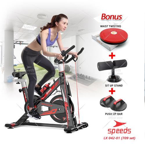 Foto Produk Spinning bike Sepeda Statis Olahraga Alat Fitness SPEEDS Set 042-709 dari Speeds Official Store