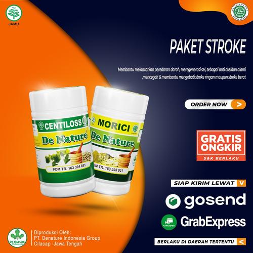 Gambar OBAT STROKE STRUK STROK SYARAF KEJEPIT Ampuh CENTILOS MORICI De Nature dari KURNIA HERBAL SHOP Jakarta Barat Tokopedia