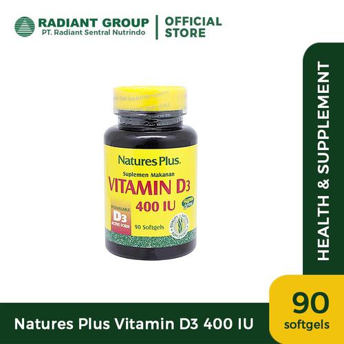 Foto Produk Natures Plus Vitamin D3 - 400 Iu 90 dari Radiant Official Store