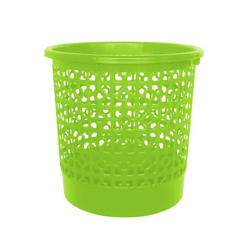 Foto Produk Kiramas Clover Dustbin 1115 - Green/Tempat Sampah Jaring dari Enportu Home Living