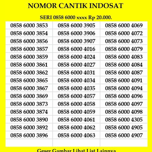 Foto Produk Nomor Cantik Indosat 4G LTE Ooredoo Kartu Perdana Murah dari 41cell
