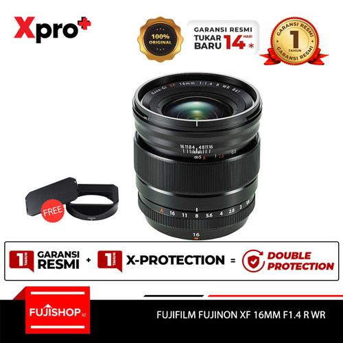 Foto Produk Fujifilm Fujinon Lensa XF16mm f/1.4 R WR - Hitam dari FUJISHOPid