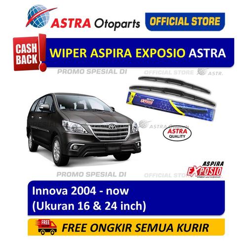 Foto Produk Wiper Blade Hybrid Graphite ASPIRA EXPOSIO: Toyota Innova th 2004-now dari Astra Otoparts