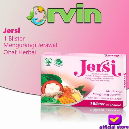 Foto Produk JERSI, ACNE HERBAL EXTRACT 1BLISTER - 10 KAPSUL,OBAR HERBAL dari Orvin Health & Beauty