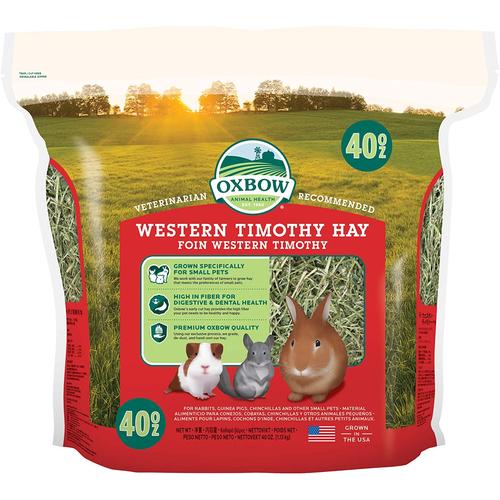 Foto Produk Oxbow Western Timothy 40oz 1130gr Rumput Kelinci Marmut Hamster 1.13kg - EXP 2022-09-28 dari Hime petshop