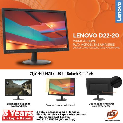 Jual Monitor LED Lenovo D22E-20 22