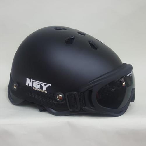 Foto Produk Helm Sepeda + Kacamata - Hitam dari NGY GOLD SERIES