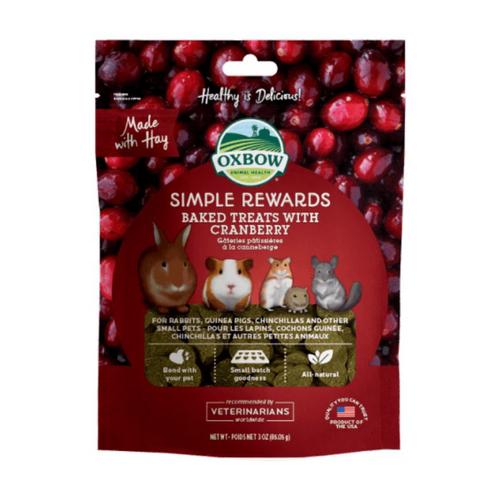 Foto Produk Oxbow Cranberry 3oz 60gr Simple Rewards Baked Treats Snack Hamster - EXP 2022-07 dari Hime petshop