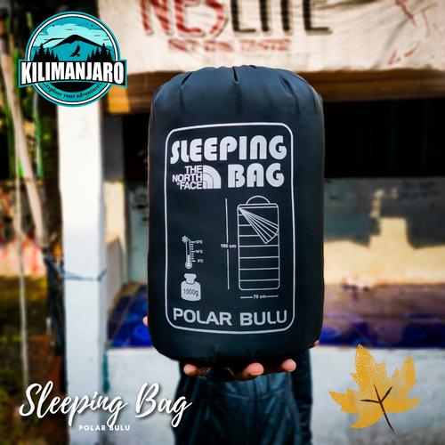 Foto Produk SB Sleeping Bag Polar Bulu Super Tebal Super Hangat - Hitam dari Kilimanjaro Outdoor