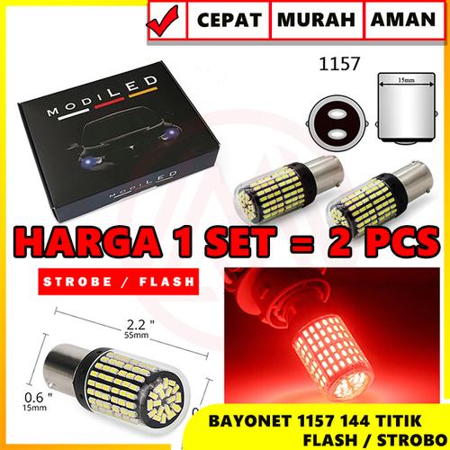Foto Produk Lampu LED CANbus Brake Rem Bayonet Flash Strobo Kedip 1157 BAY15D dari Modifikasi Market