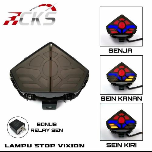 stoplamp led new vixion lampu belakang stop lamp sein sen sign