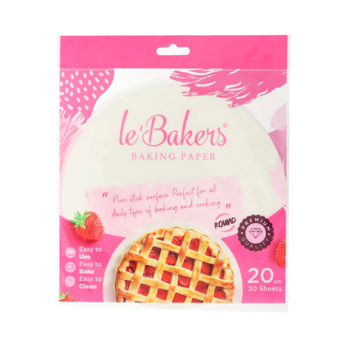 Foto Produk LE BAKERS ROUND BAKING PAPER 20CM dari TitanBaking