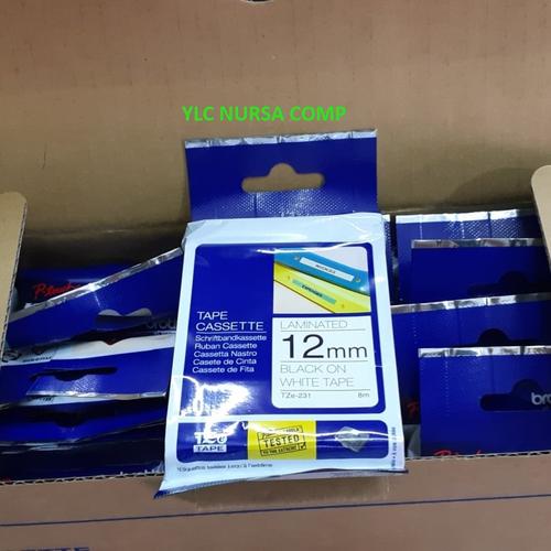 Jual Brother TZE 231 Label Tape 12mm 