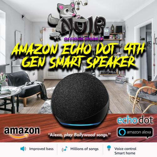 Foto Produk AMAZON ECHO DOT 4TH GEN GENERATION 4 ORIGINAL LATEST SMART SPEAKER - BLACK, WITH OUT CLOCK dari NOIR Official Store