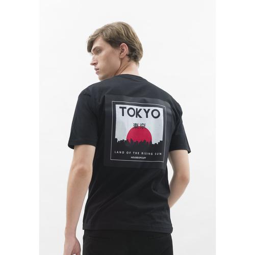 Foto Produk Kaos hitam tshirt polos houseofcuff motif Tokyo Black READY HINGGA 4XL dari House of Cuff
