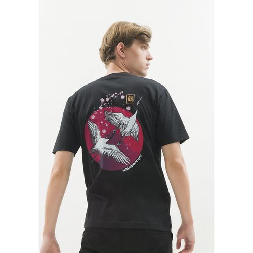Foto Produk Kaos hitam t shirt polos houseofcuff motif Sakura READY HINGGA 4XL dari House of Cuff