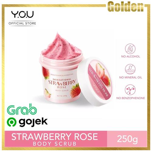 Gambar YOU Daily Skin Goods Skin Sational Body Scrub 250g Original - Strawberry dari Golden Cellular Jakarta Pusat Tokopedia