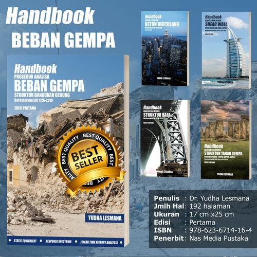 Foto Produk Softcover- Handbook Prosedur Analisa Beban Gempa sesuai SNI1726-2019 dari mQuake Store