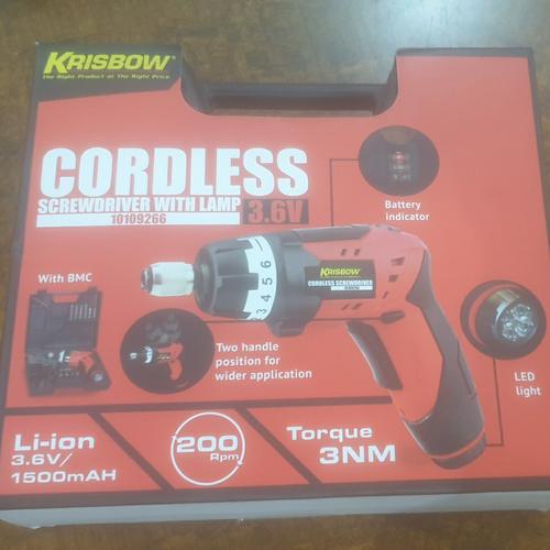 Foto Produk Krisbow Cordless Screwdriver With Lamp dari TimoStudio