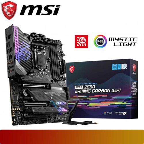 Gambar MSI MPG Z590 GAMING CARBON WIFI | Motherboard Intel Z590 LGA 1200 ATX dari Nano Komputer Jakarta Pusat Tokopedia