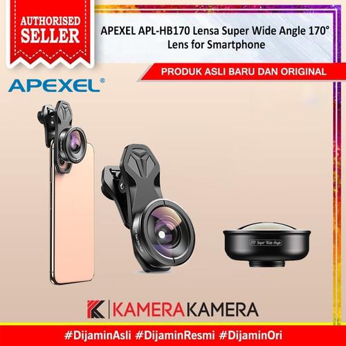 Gambar APEXEL APL-HD5SW Lensa Super Wide Angle 170° Lens for Smartphone dari kamerakamera Tokopedia