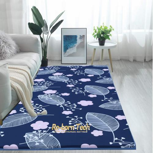 Gambar kasur lipat /kasur lantai/matras kain katun motif dari Re-born Tech undefined Tokopedia