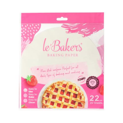 Foto Produk LE BAKERS ROUND BAKING PAPER 22CM dari TitanBaking