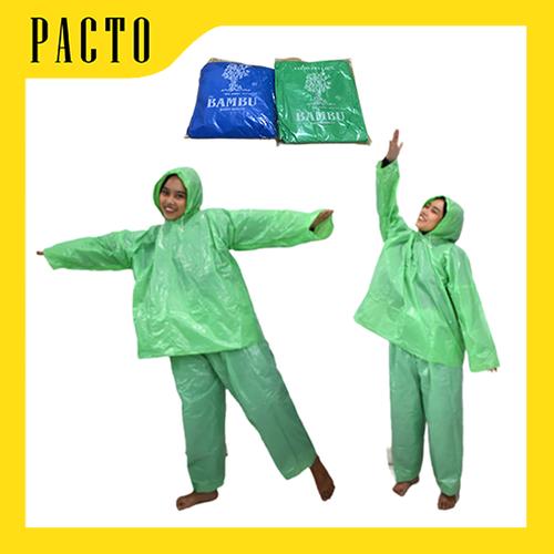 Foto Produk Jas Hujan Plastik LDPE SETELAN Tebal MERK BAMBU - MADE IN INDONESIA dari Pacto