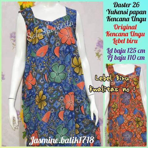 Foto Produk DASTER YUKENSI 26 KENCANA UNGU dari jasmine.batik1718