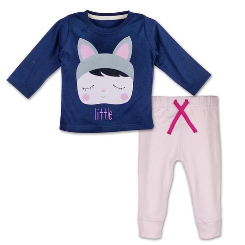 Foto Produk Bearhug Piyama Bayi Perempuan XPE6 Navy Printing Little 6-18 Bulan - 3-6 Bulan dari Bearhug-Id