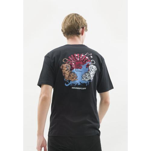 Foto Produk Kaos hitam tshirt polos houseofcuff motif White Tiger READY HINGGA 4XL dari House of Cuff