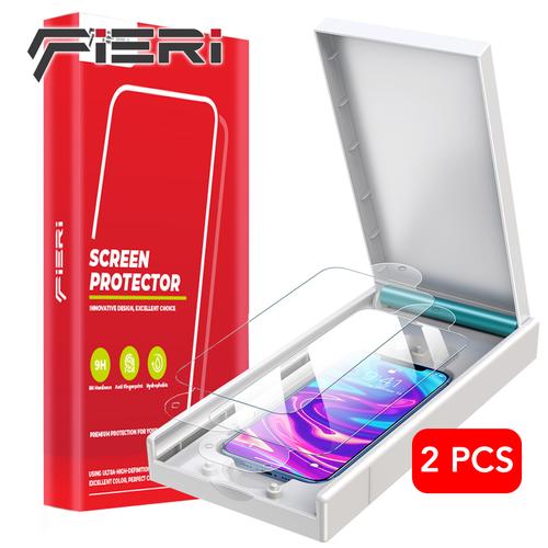 Foto Produk 2 buah EasyInstall HD Tempered Glass Anti Gores iPhone 12 Mini Pro Max - 12 Pro Max dari iShop Here