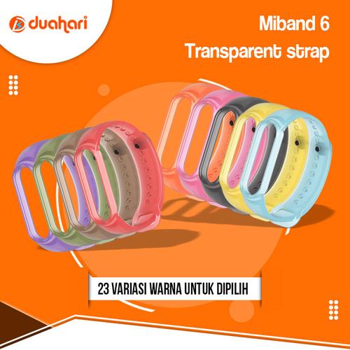 Gambar MIJOBS Mi Band 6 Strap Silikon Transparent Tali Replacement Miband 6 - Red dari Dua Hari Jakarta Jakarta Barat Tokopedia