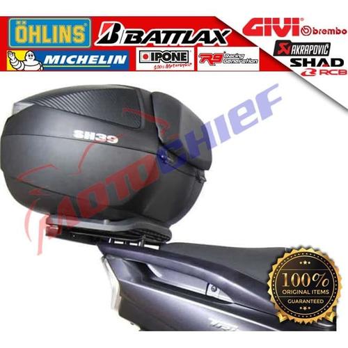 Gambar PAKET Box SHAD SH39 SH 39 Carbon plus Backrest dari Motochiefdotnet undefined Tokopedia