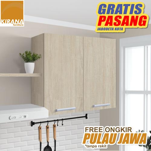 Foto Produk Kirana Kitchen Set Denver Lemari Atas 2 Pintu dari KiranaFurniture