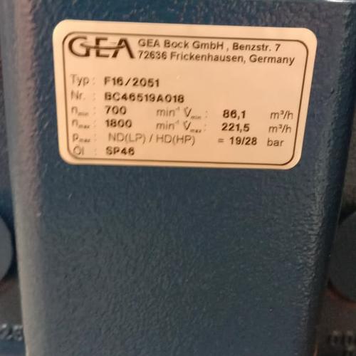 Jual COMPRESSOR GEA BOCK F16/2051 OPEN TAP SEMI HERMETIC ORIGINAL