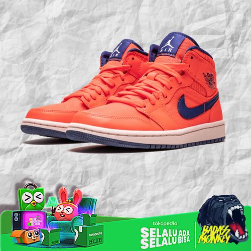 AIR JORDAN 1 MID TURF ORANGE BLUE VOID 