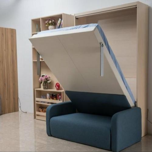 Jual DP wall bed Hidrolik matras 160 berikut Sofa dan bu